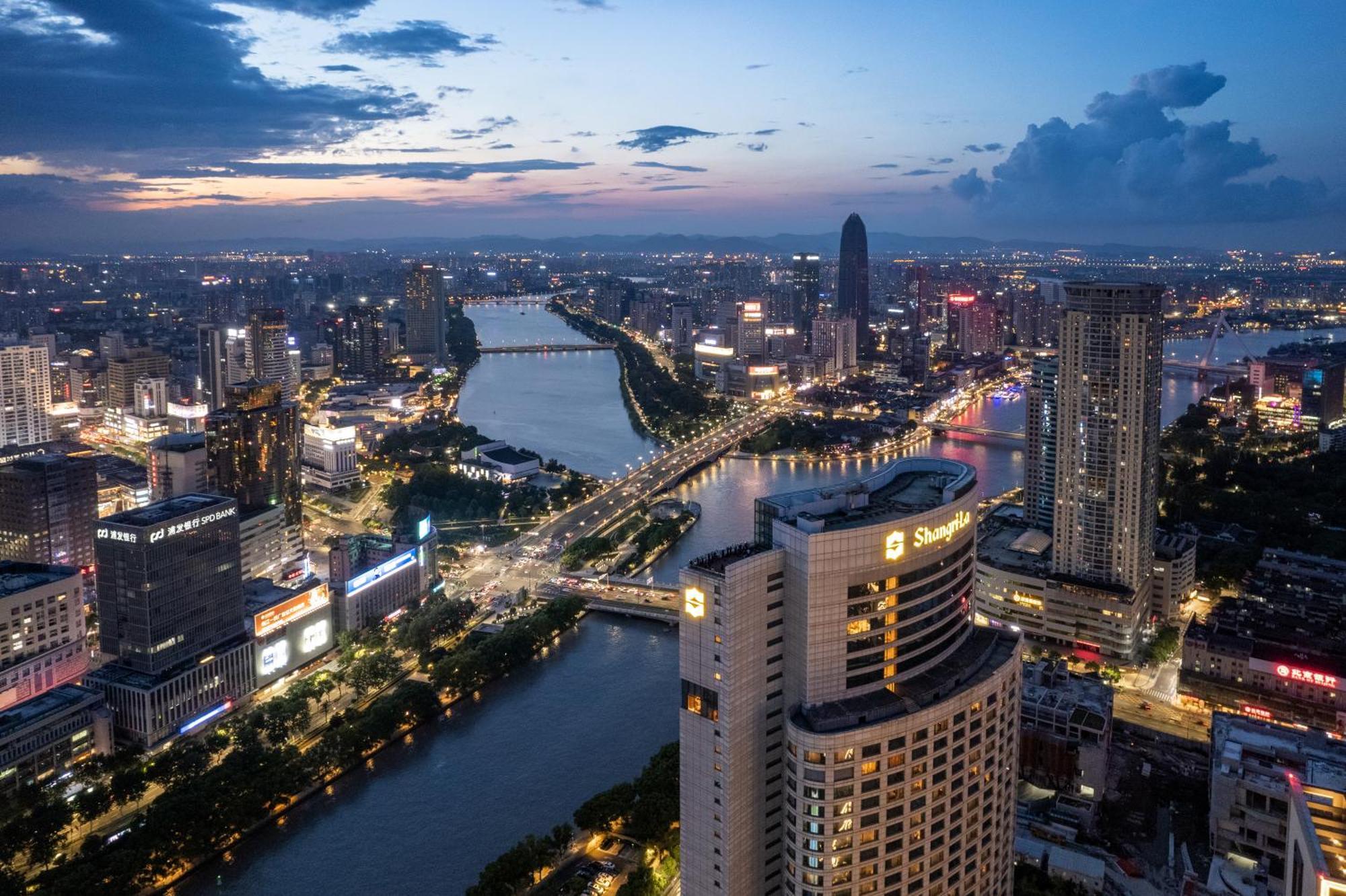 Hotel Shangri-La Ningbo - The Three Rivers Intersection Zewnętrze zdjęcie